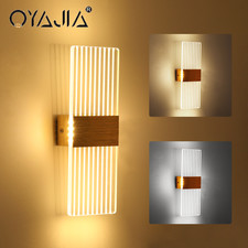 Dimmbar LED Wandleuchte Wandlampe Innen Flur Strahler Schlafzimmer Einfach Linie