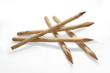 Zaunpfosten Akazie 6-8 cm - Holz Pfosten Garten Zaun Natur Pfahl Rankhilfe Stab