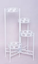 ZZBIQS Blumenständer Metall mit 4 Ebenen 90X46X46cm Pflanzentreppe Blumenregal