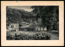 ALTE POSTKARTE BOCHUM PARTIE IM STADTPARK 1949 PASSEPARTOUT ALTER KINDERWAGEN po