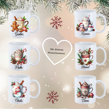 Tasse Personalisiert mit Namen  Geschenk für Weihnachte Geschenk-idee