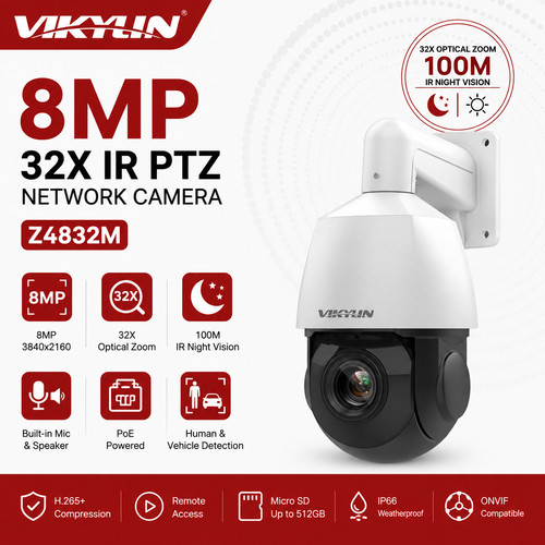Vikylin 8mp ptz - 4k, security