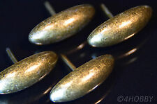 4x Schatulle-Fuß Nagel Braun Antik Ziernägel Polsternägel Schmuckkästchen Knöpfe