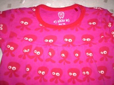 Süßes "Kraken" Long-Shirt/Tunika, pink,   Gr. 116/122