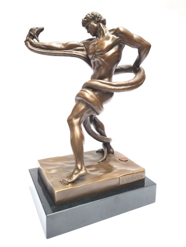 Bronzefigur athlet der eine - bronzefigur,