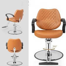 Professioneller Friseurstuhl mit 360°Drehung und Hydraulikpumpe höhenverstellbar