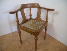 Gründerzeit Eckstuhl Armlehnstuhl Schreibtischstuhl um 1880 captain chair Nr.223