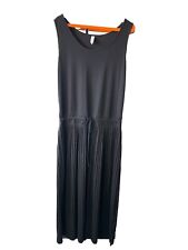 Friendtex - Kleid - Schwarz- Lang -Plissee 