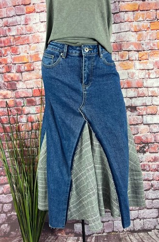 Lässiger jeans rock alinie - lässiger,