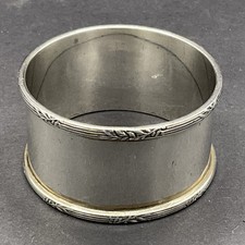 Englischer Serviettenring 925er Silber Birmingham 1909