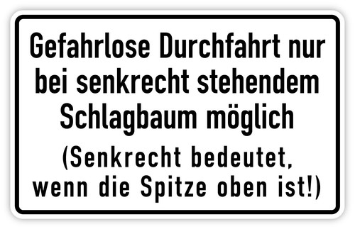 Aufkleber durchfahrts hinweis - aufkleber, durchfahrts-hinweis