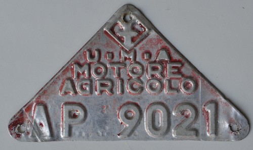Nummernschild italien traktor