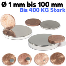 Neodym Magnet N52  N45 Scheibenmagnete Runde Magnetscheiben Von 1mm bis 100mm