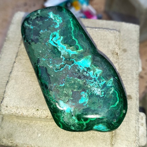 Malachit trommelstein - 0,1,