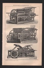 Lithograph 1898: FAST PRESS