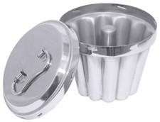 Puddingform, Backform, mit Innenrohr, 14-18 cm Ø wählbar, 18/10