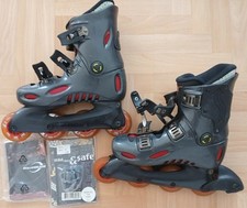Inline Skates, Gr.39 von Crazy Creek (CC 1202), Damen, grau (mit rot)
