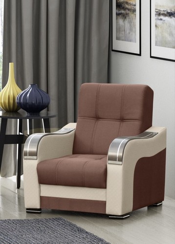 Sessel volta braun mit beige - sessel,