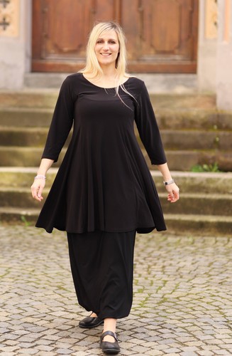 Magna lagenlook tunika kleid - -,