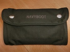 ♛ SWISS International Air Lines - Amenity Kit Kulturbeutel NAVYBOOT braun ♛