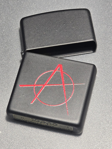 Zippo anarchy black nur - zippo,