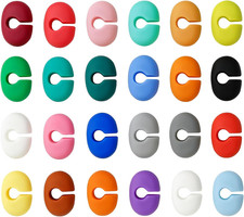 48 Stück Glasmarker Silikon wiederverwendbar farbige Markierung für Trinkgläser