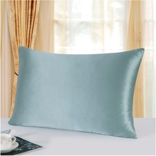 Seide Kissenbezug Maulbeerseide 50x60cm Haut Haar Schutz Aquagreen