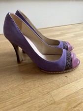 Lila-pink-farbener Peeptoe