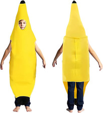 Bananenkostüm, Bananen Kostüm Kinder, Bananenkostüm Mädchen Jungen, ärmelloses, 