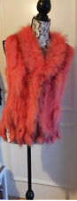 Pelz Weste lachsfarben  Kanin Murmeltier L/XL  salmon colouredRabbit Marmot