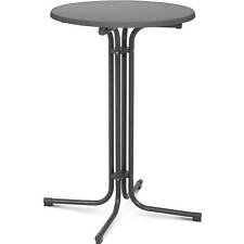 Stehtisch klappbar Bistrotisch Bartisch Bistro Tisch Gastro rund Ø 70 cm grau