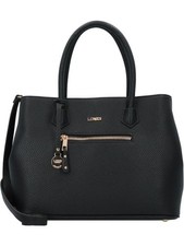 L.CREDI Maxima Handtasche 33cm schwarz Damen Gebraucht #6775