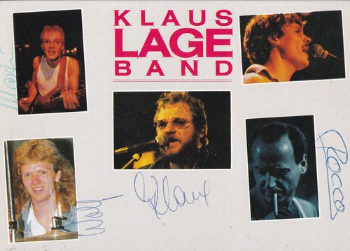 Autogramm klaus lage band - -,