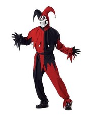 Böser Hofnarr Kostüm Rot &