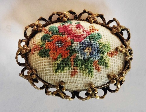 Ovale vintage brosche petit - ovale,