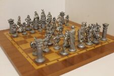 Schachfiguren antike aus Zinn ohne Schachbrett