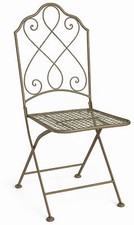 Metallstuhl Klappstuhl Gartenstuhl Vintage Stuhl Eisenstuhl Antik Balkonstuhl