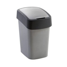 CURVER Mülleimer "FLIP BIN" 25 L silber/grau