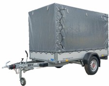 STEMA Pkw Anhänger STL 1300 Kg mit Plane 251cm x B 128cm x 150cm Kasten
