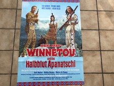 Filmplakat " Winnetou und das Halbblut Apanatschi "  gut erhalten sehr selten