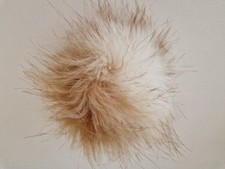 Bommel Kunstfell Pompon beige