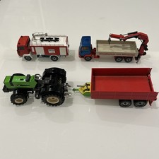 SIKU Konvolut alte Modelle, 4 Stück, ca. 1980er, Dachbodenfund, nicht bespielt