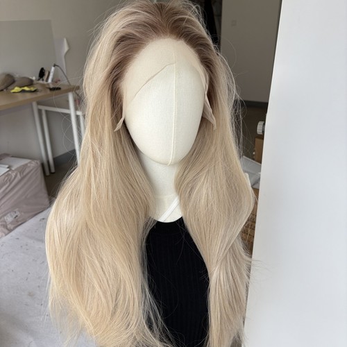 Long straight ombré blond - straight, ombré-blond