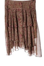 LYSGAARD Glockenrock Damen Rock Gr. DE 38 braun-pink Casual-Look