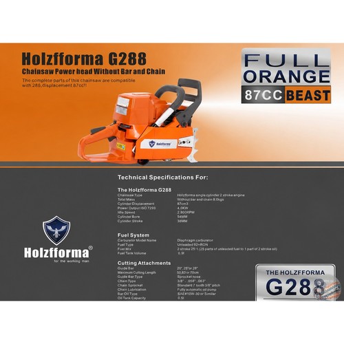 Holzfforma g288 87cc 5ps - holzfforma, 6,5ps