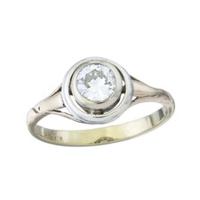 Solitär Ring Altschliff