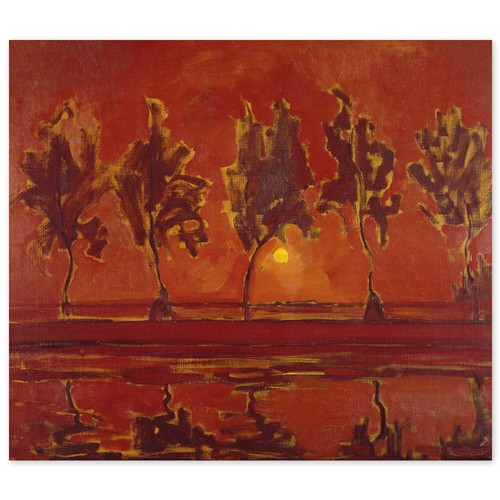 Piet mondrian bäume - bäume, am