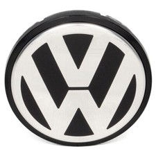 1x ORIGINAL VW Chrom Schwarz Nabendeckel Felgendeckel POLO FOX UP 1J0601171 XRW