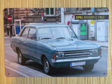 Blechschild  - Opel Rekord C 1967 - 20 x 30 cm