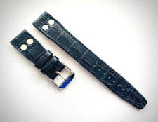 ALLIGATOR Fullcut Uhrenarmband dunkelblau 20/18 mm - passend für IWC Big Pilot